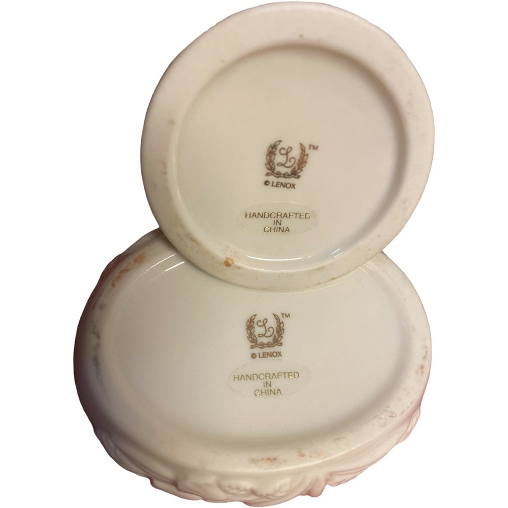 LENOX 2-piece vase + jewelry box set - Picture 2 of 8